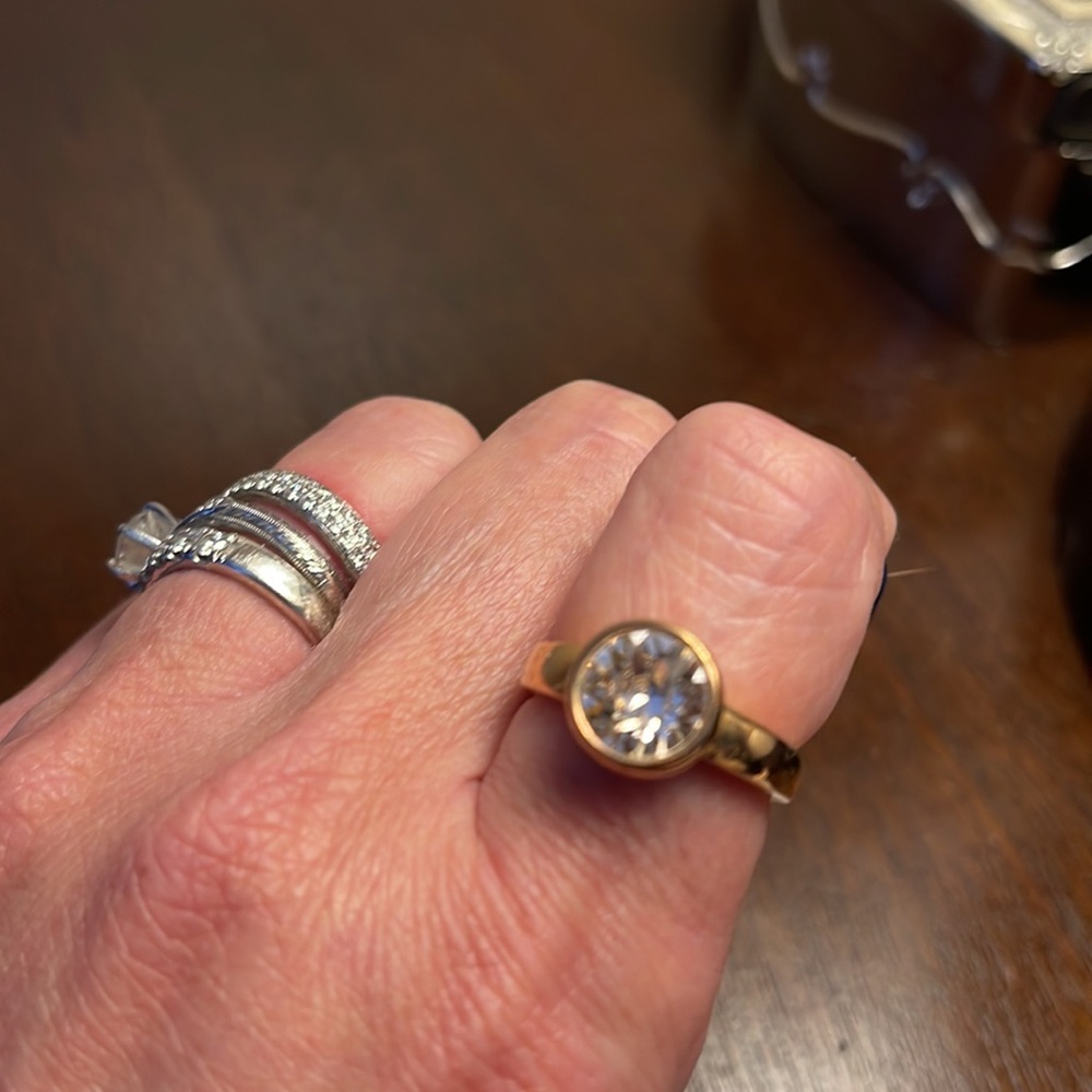 Touchstone jewelry Rose gold ring